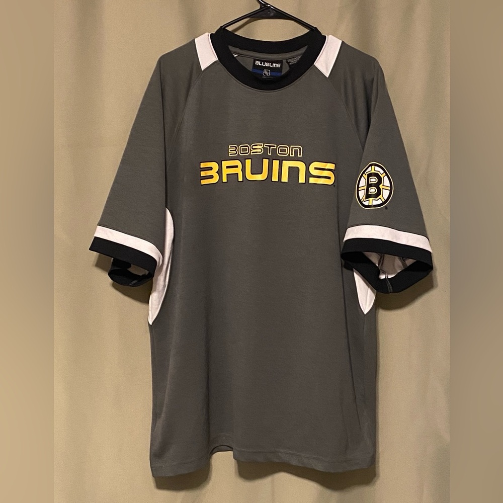 Boston Bruins BlueLine NHL Hockey Short Sleeve Shirt Men’s XL